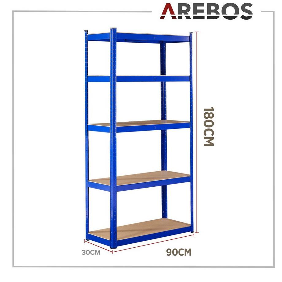 Arebos 2x Schwerlastregale 875kg  