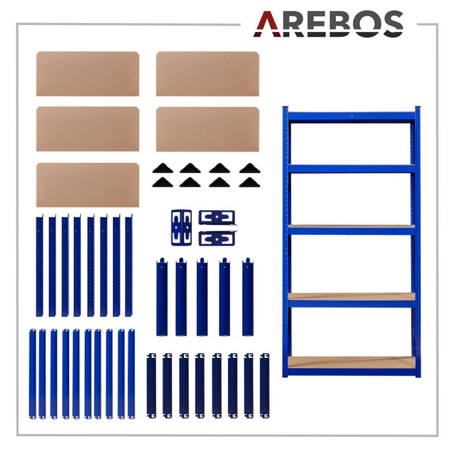 Arebos 2x Schwerlastregale 875kg  