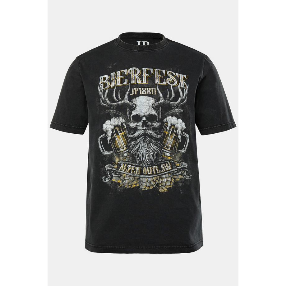 JP1880 Tracht Manches Courtes Col Rond Imprimé T-Shirt  