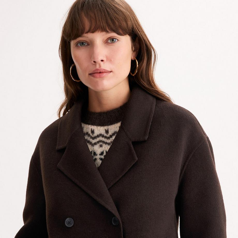 La Redoute Collections Veste Courte Boxy en Laine  