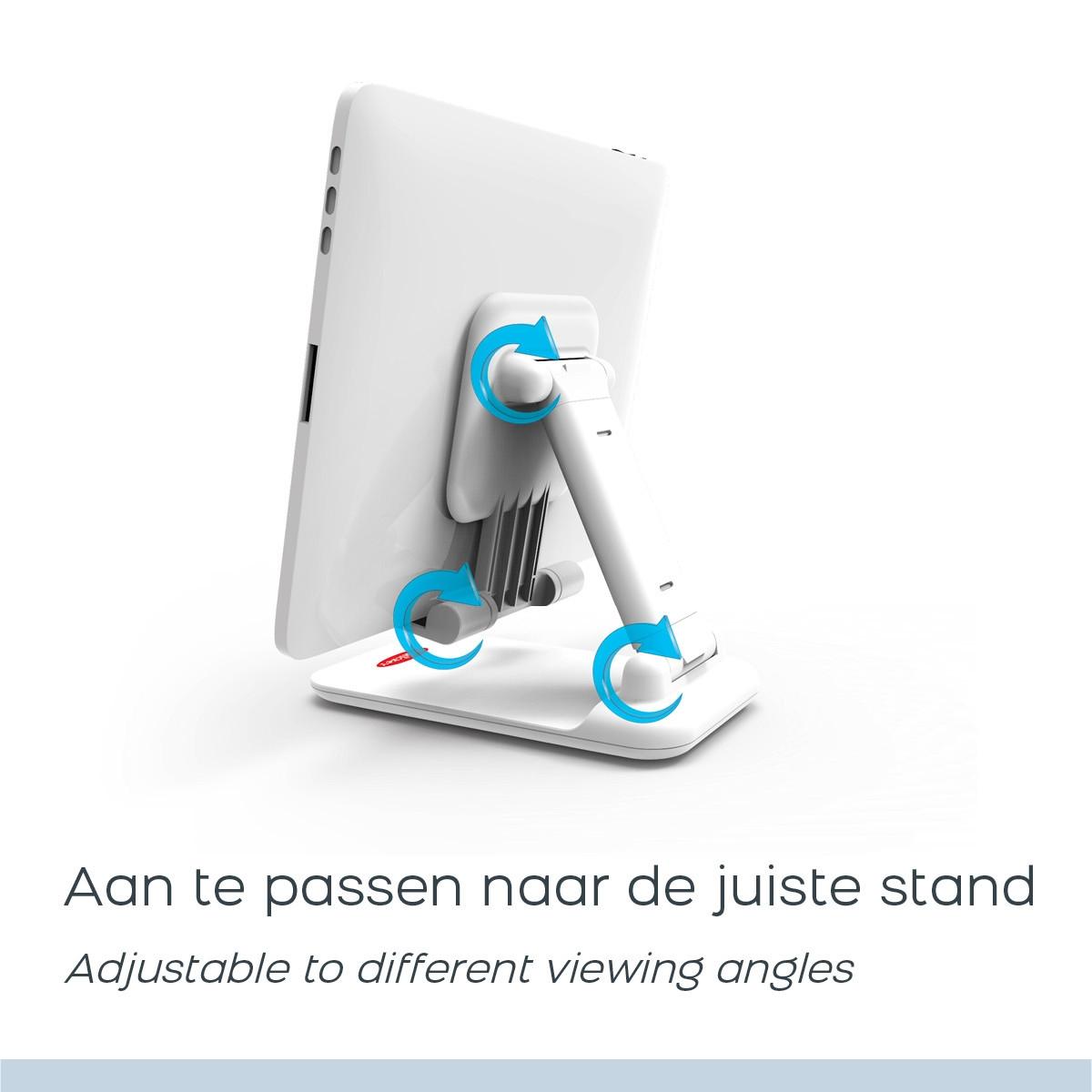 Orange Donkey  Orange Donkey – Telefon- und Tablet-Ständer – Silber 