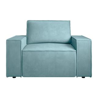 PASCAL MORABITO Sessel - Cord - Türkisblau - AMELIA  