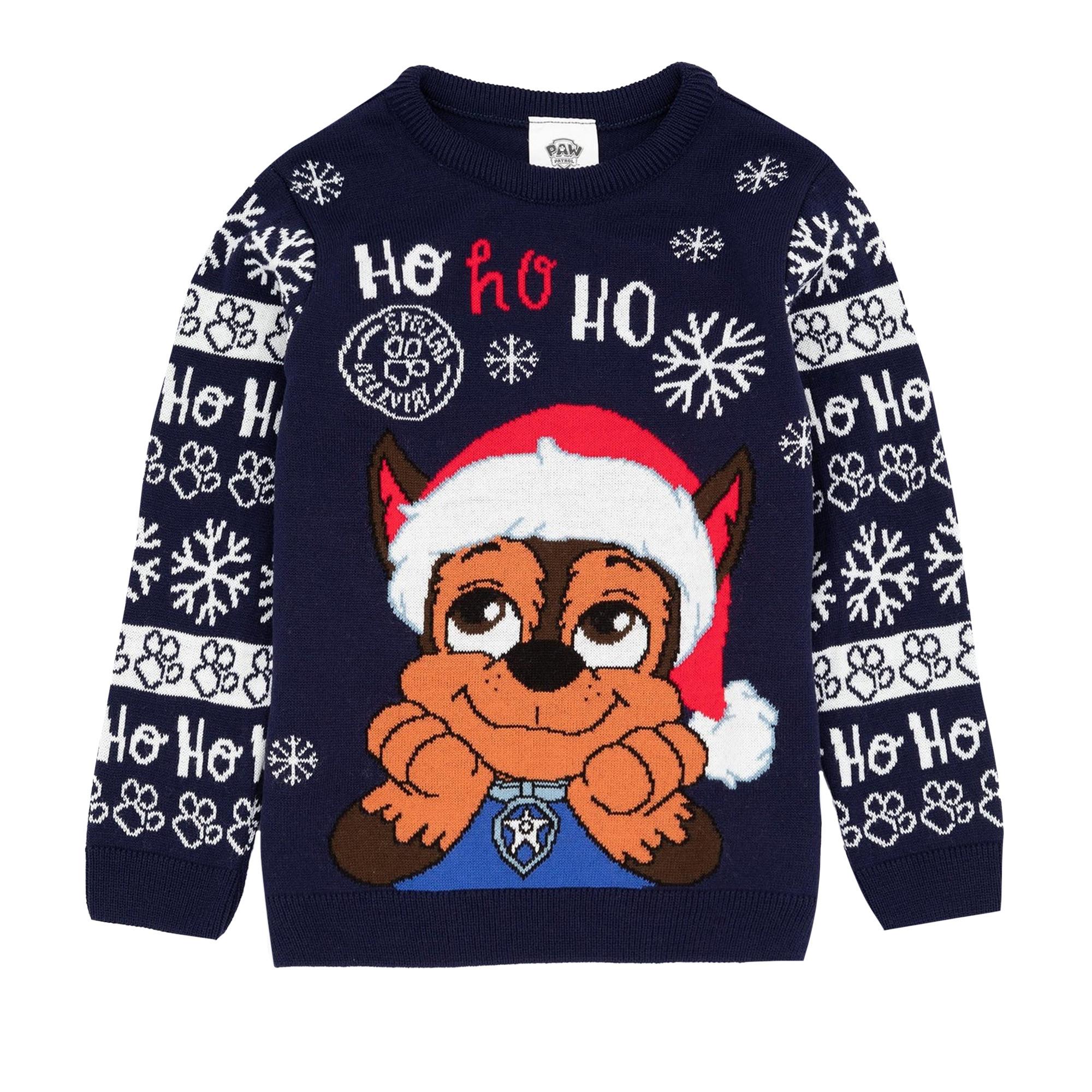 Image of Pullover Weihnachtliches Design Mädchen Marine 122