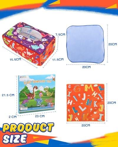 Activity-board  Sensory Baby Dinosaurier Tissue Box, enthalten farbige Tuch Sensory 