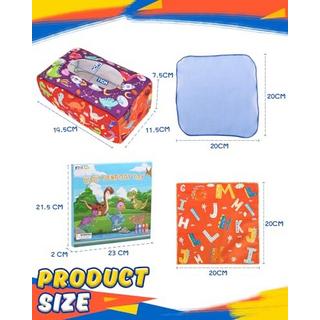 Activity-board  Sensory Baby Dinosaurier Tissue Box, enthalten farbige Tuch Sensory 