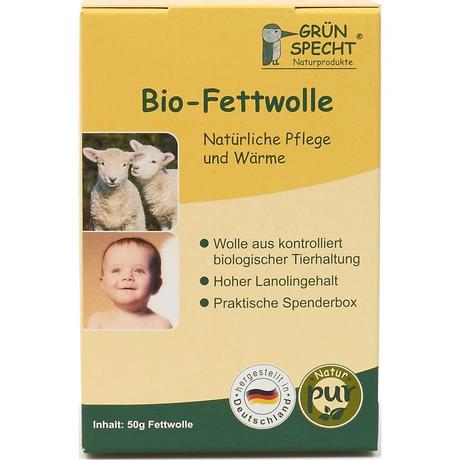 Grünspecht  Bio Fettwolle 