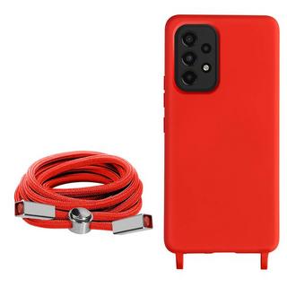 Avizar  Coque Cordon Samsung Galaxy A33 5G Rouge 