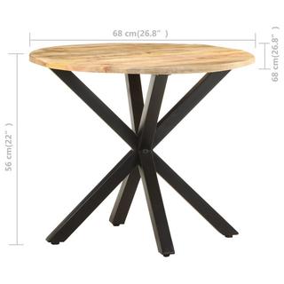 VidaXL Table d'appoint bois  