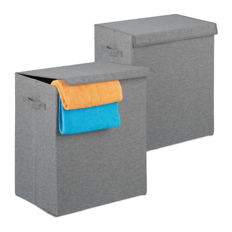 B2X Paniers à linge - 2 pièces 61 litres  