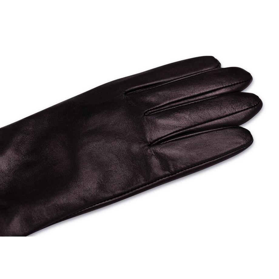 CASH-MERE.CH Gants en cuir doublure cachemire fonction écran tactile  