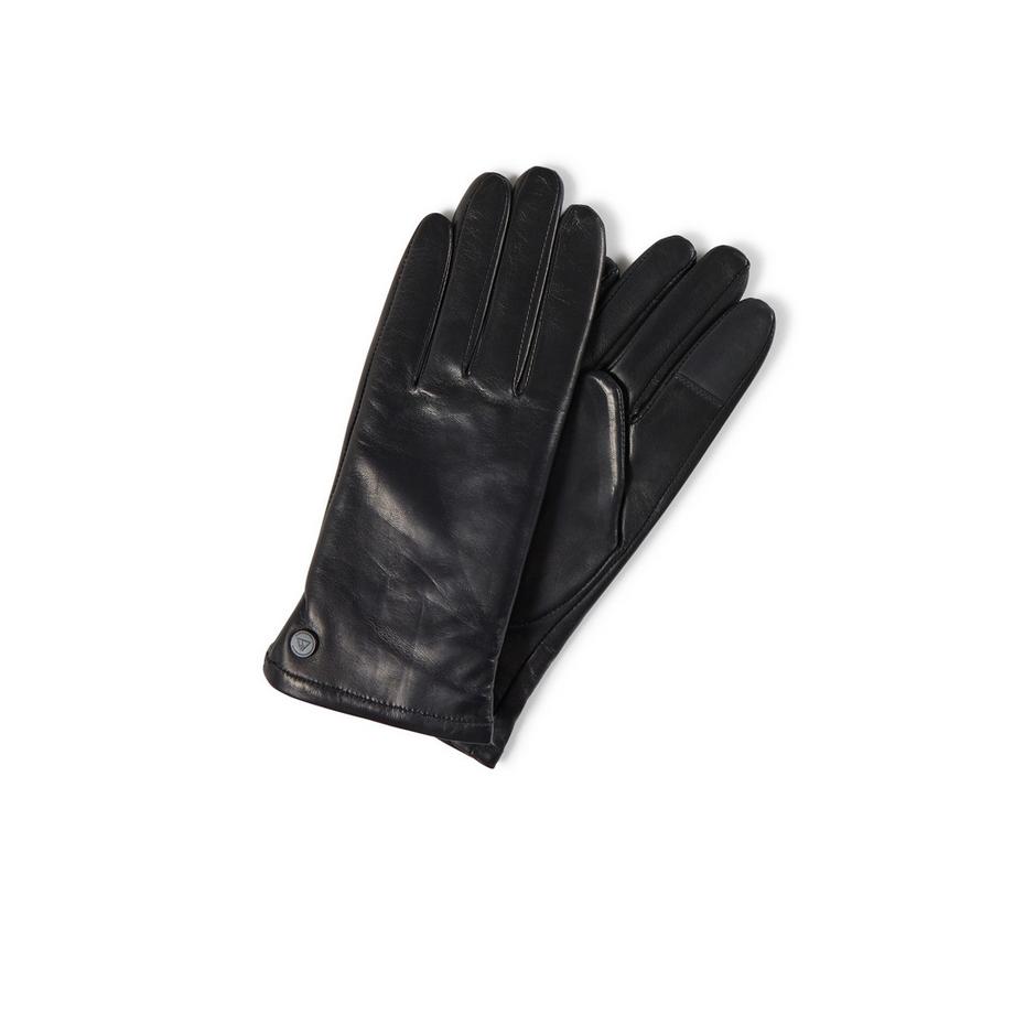 CASH-MERE.CH Gants en cuir doublure cachemire fonction écran tactile  