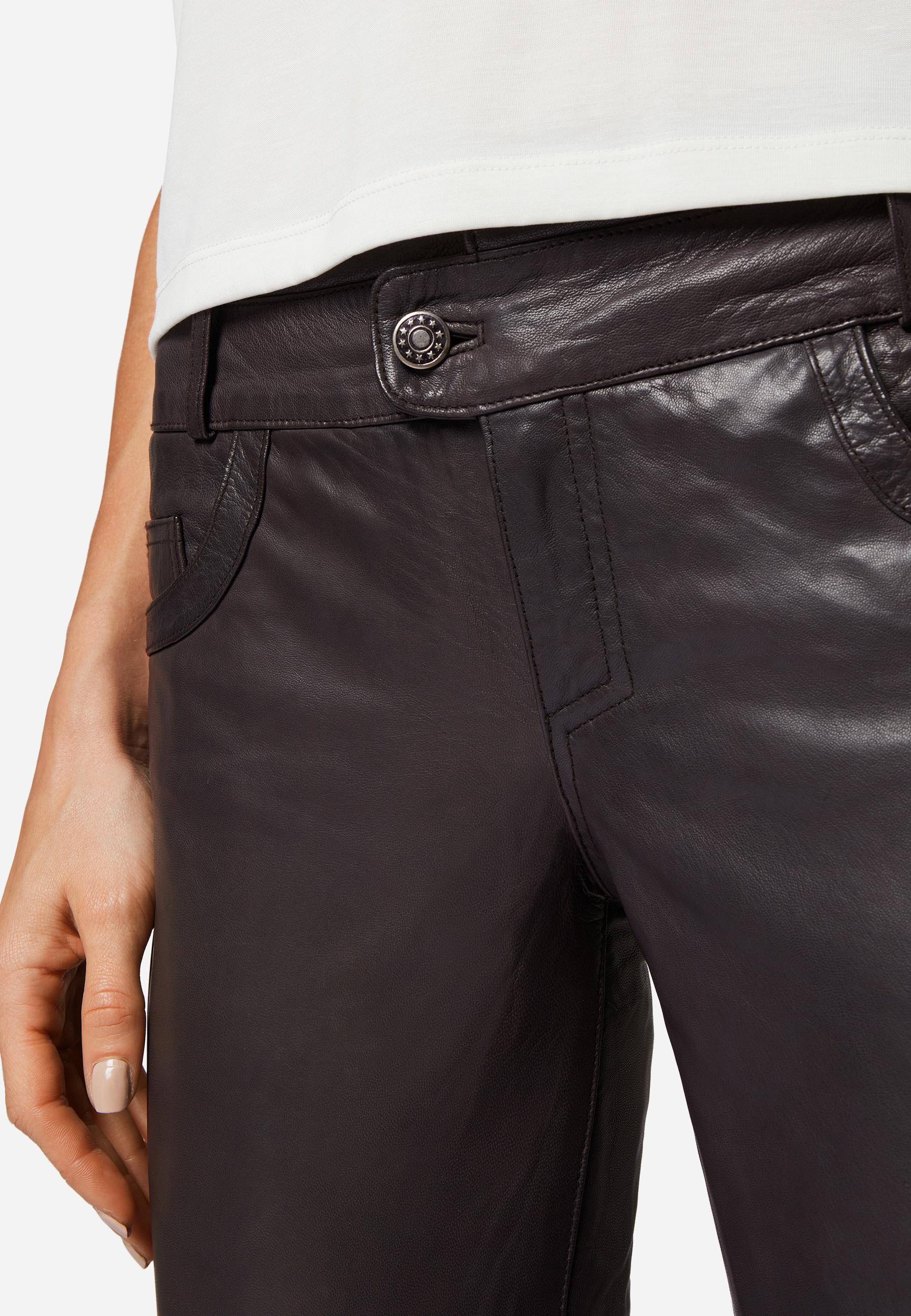 RICANO  Lederhose Triston-B, klassischer 5-Pocket-Stil 