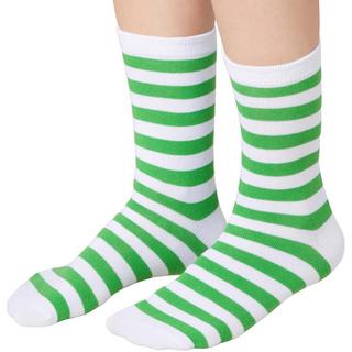 Tectake  Chaussettes de Noël rayées blanc-vert 