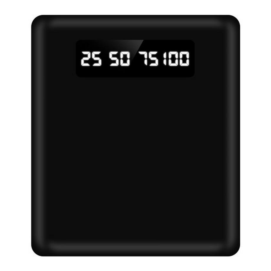 Akashi  Powerbank mit Kabel, Akashi Schwarz 