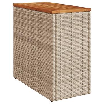 Garten beistelltisch poly-rattan
