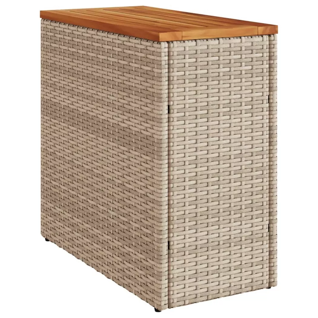Vidaxl - Table d'appoint de jardin dessus en bois beige 58x27,5x55 cm