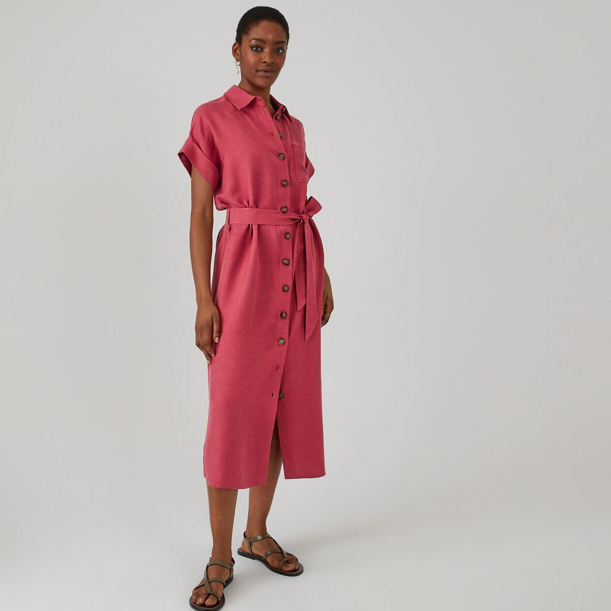 Image of Hemdblusenkleid Signature Damen Rot 36