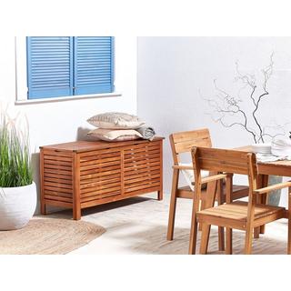 Beliani Coffre de rangement en Acacia Scandinave RIVIERA  