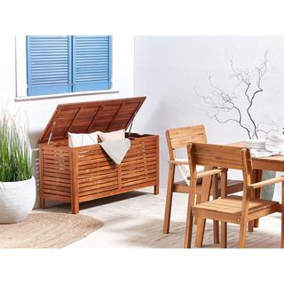 Beliani Coffre de rangement en Acacia Scandinave RIVIERA  