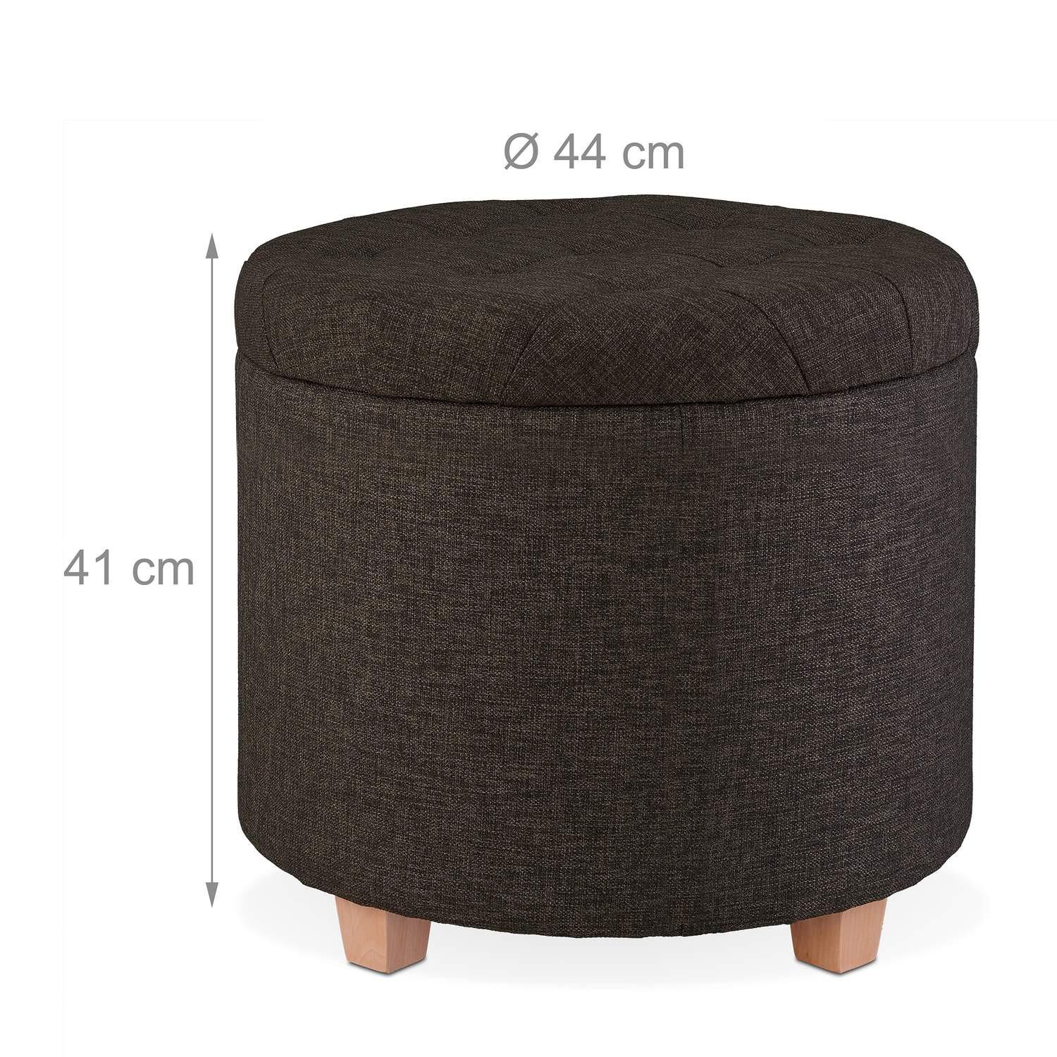 B2X Tabouret rond avec espace de rangement  