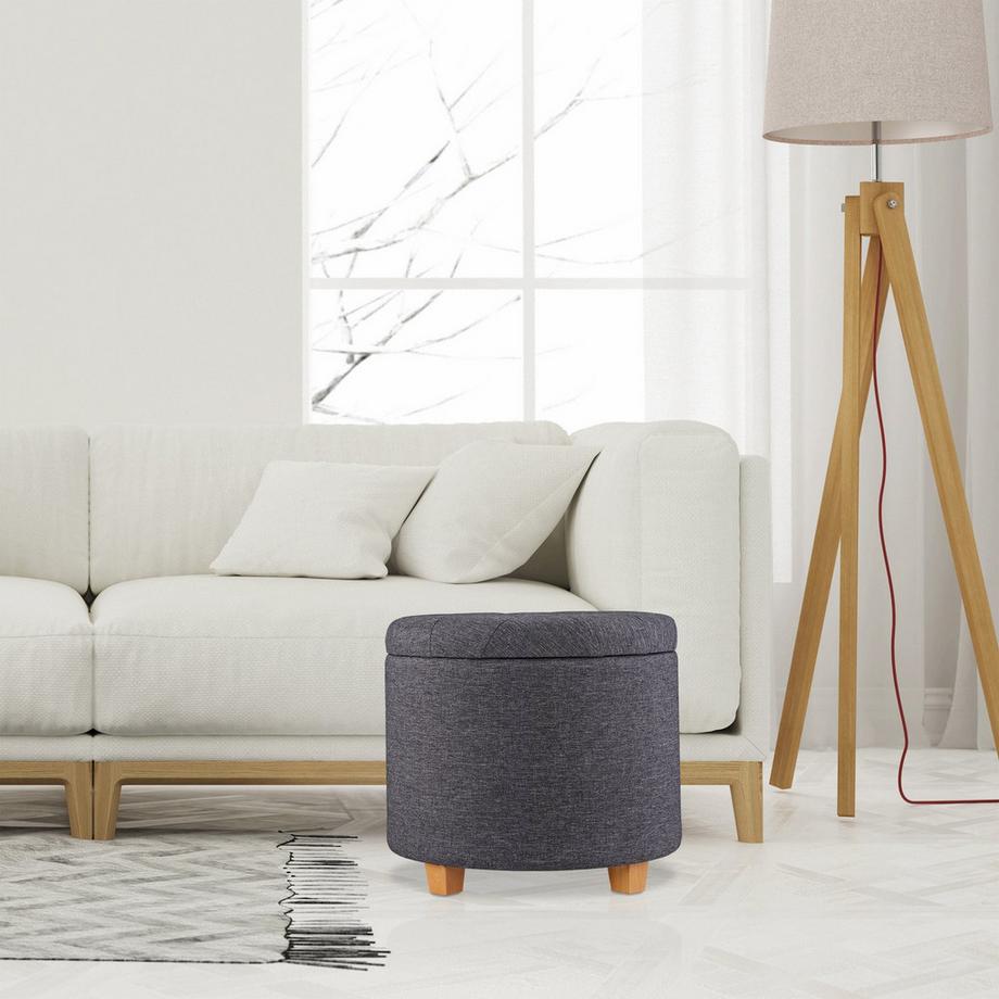 B2X Tabouret rond avec espace de rangement  