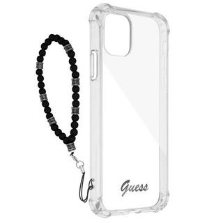 GUESS  Coque IPhone 11 avec Bijou à perles Noir 