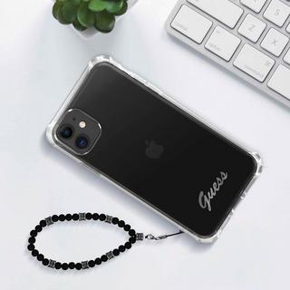 GUESS  Coque IPhone 11 avec Bijou à perles Noir 