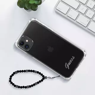 GUESS  Apple iPhone 11 - Silikongel Schutzhülle Schwarz