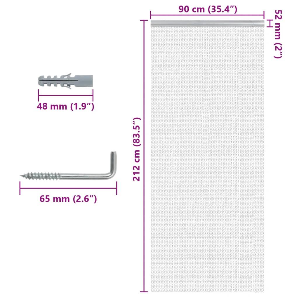 VidaXL  Kettenvorhang aluminium 