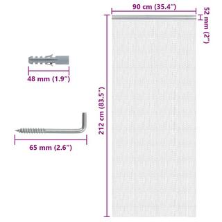 VidaXL  Kettenvorhang aluminium 