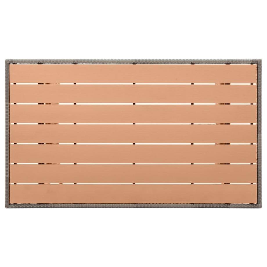 VidaXL Gartentisch poly-rattan  