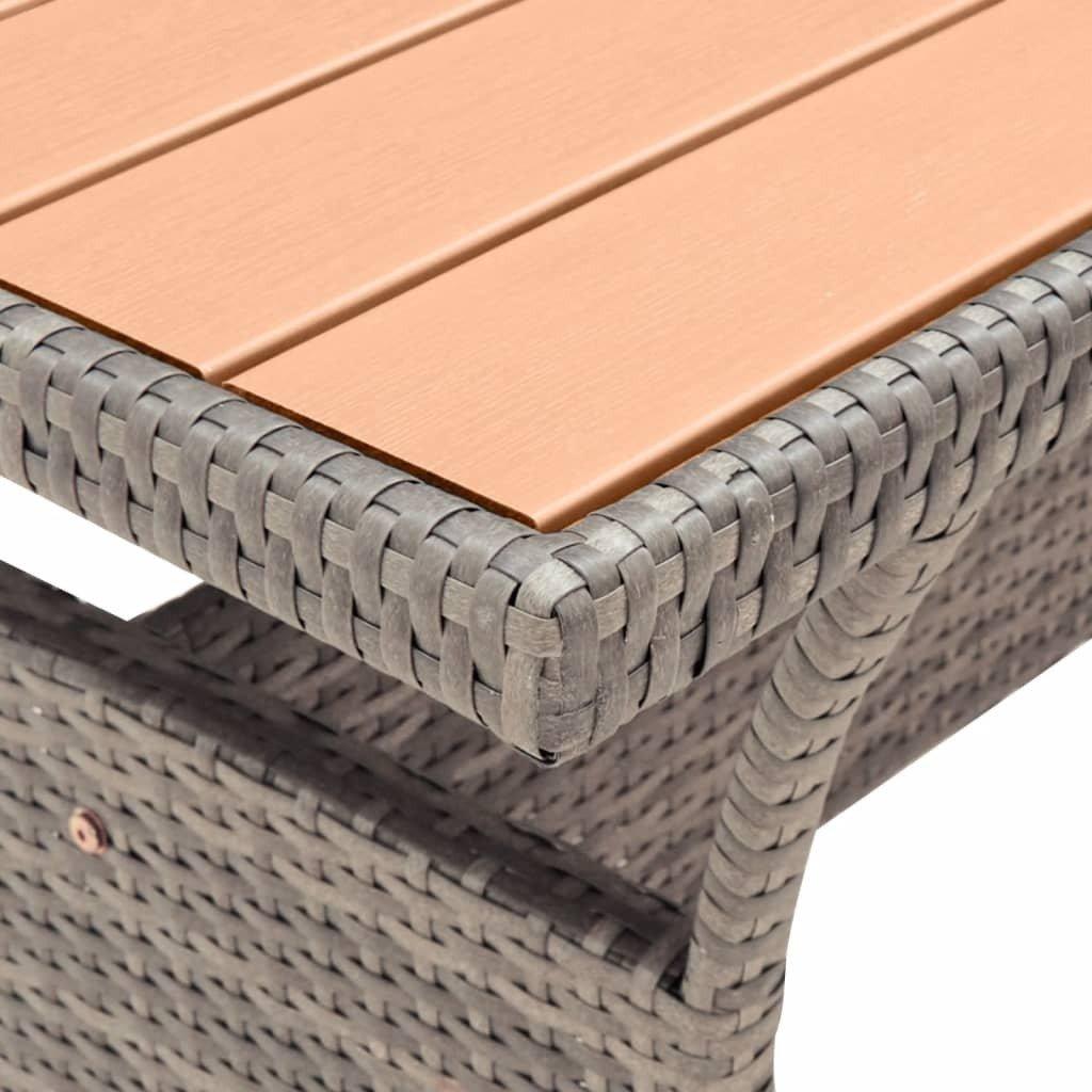 VidaXL Gartentisch poly-rattan  