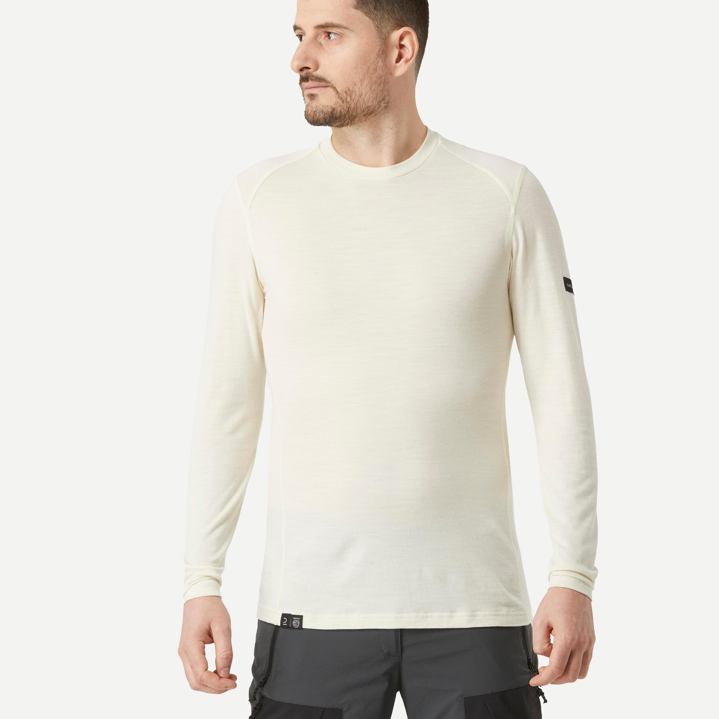 Image of Langarmshirt - Mt500 Herren Weiss S