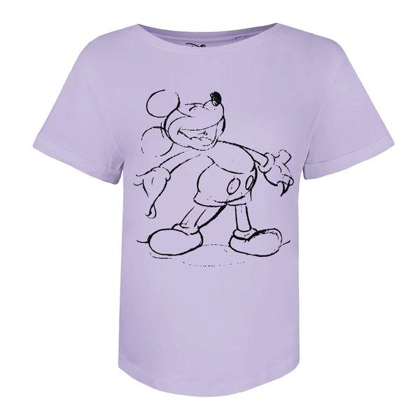 Image of Mickey Giggles Tshirt Damen Flieder XL