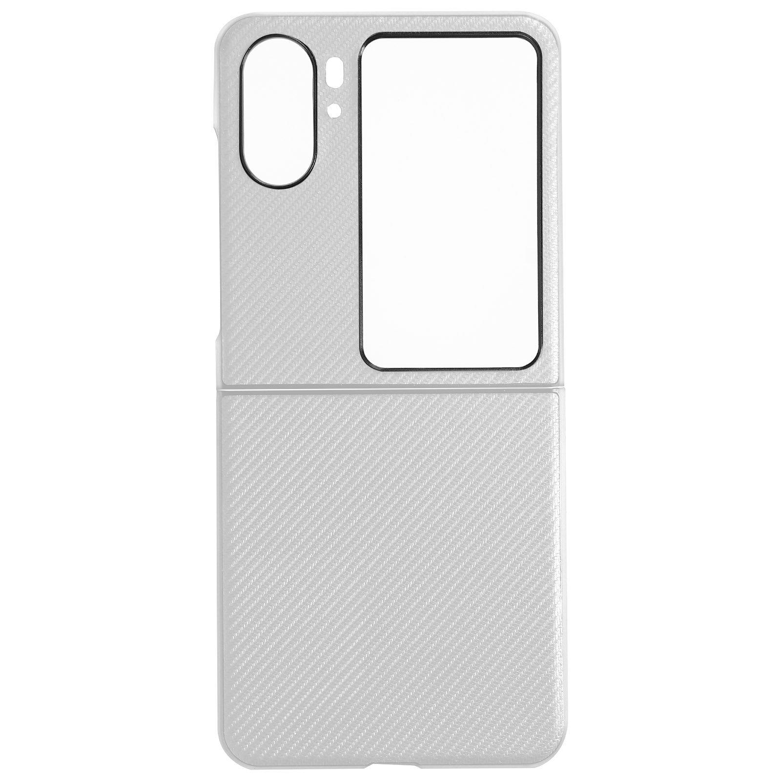 Avizar  Cover Oppo Find N2 Flip effetto carbonio 