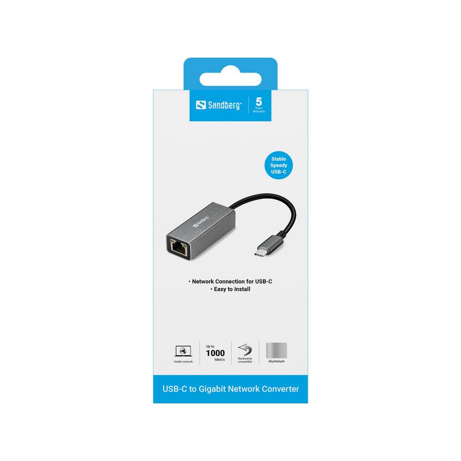 Sandberg  Sandberg USB-C Gigabit Network Adapter 