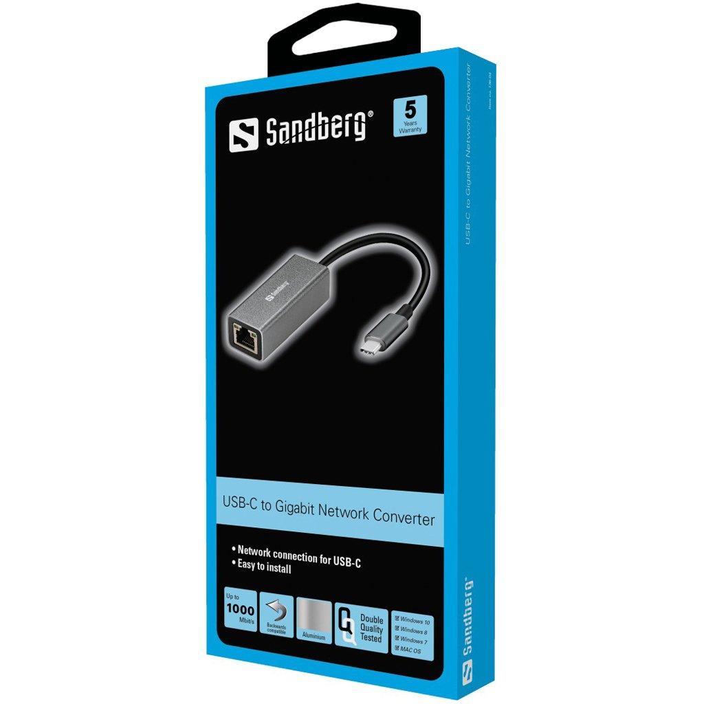 Sandberg  Sandberg USB-C Gigabit Network Adapter 
