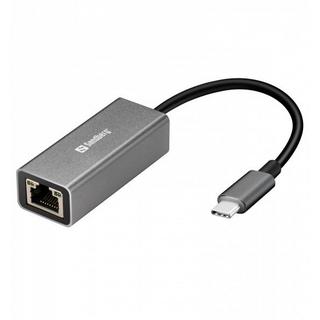 Sandberg  USB-Kabel (USB C, Ethernet, Weiss) 