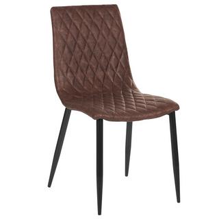 Beliani Chaise de salle à manger en Cuir PU Glamour MONTANA  