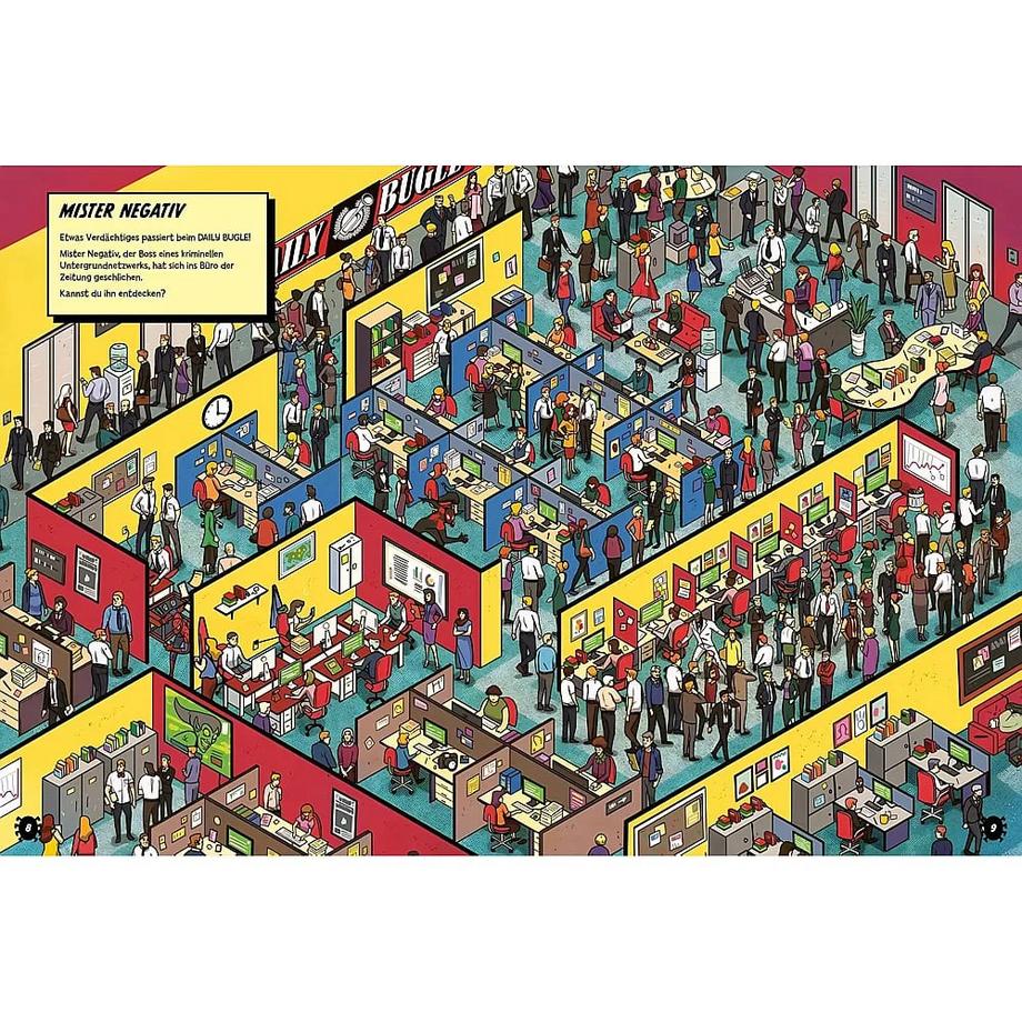 Marvel: Wo ist Spider-Man? Das große Wimmelbuch MARVEL; Steindamm, Constanze (Übersetzung) Gebundene Ausgabe 