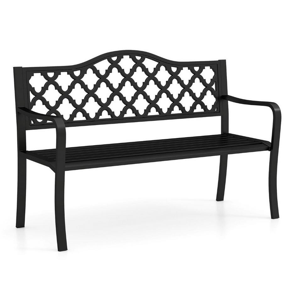 Banc d'extérieur en métal, 2 places