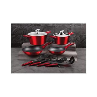 Berlinger Haus Set di utensili da cucina - 10 pezzi - rosso  