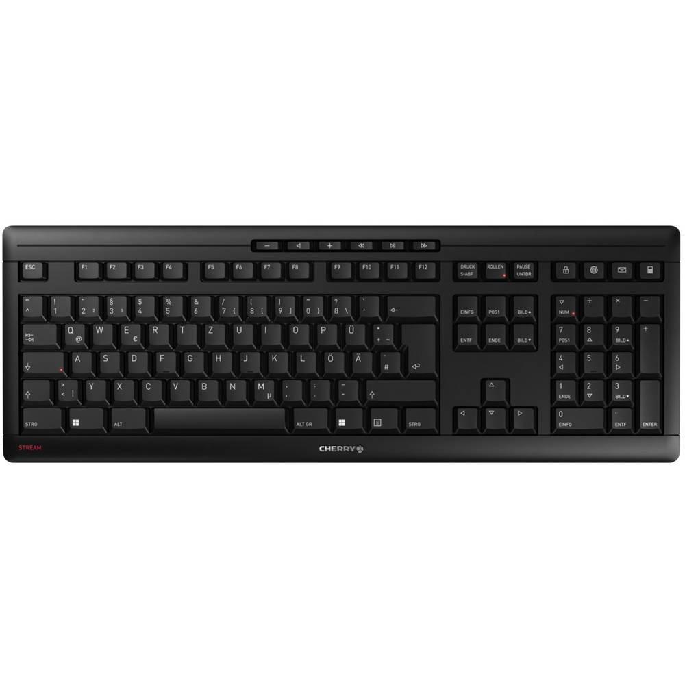 Cherry  Clavier STREAM wireless, disposition allemande, clavier QWERTZ, clavier sans fil 