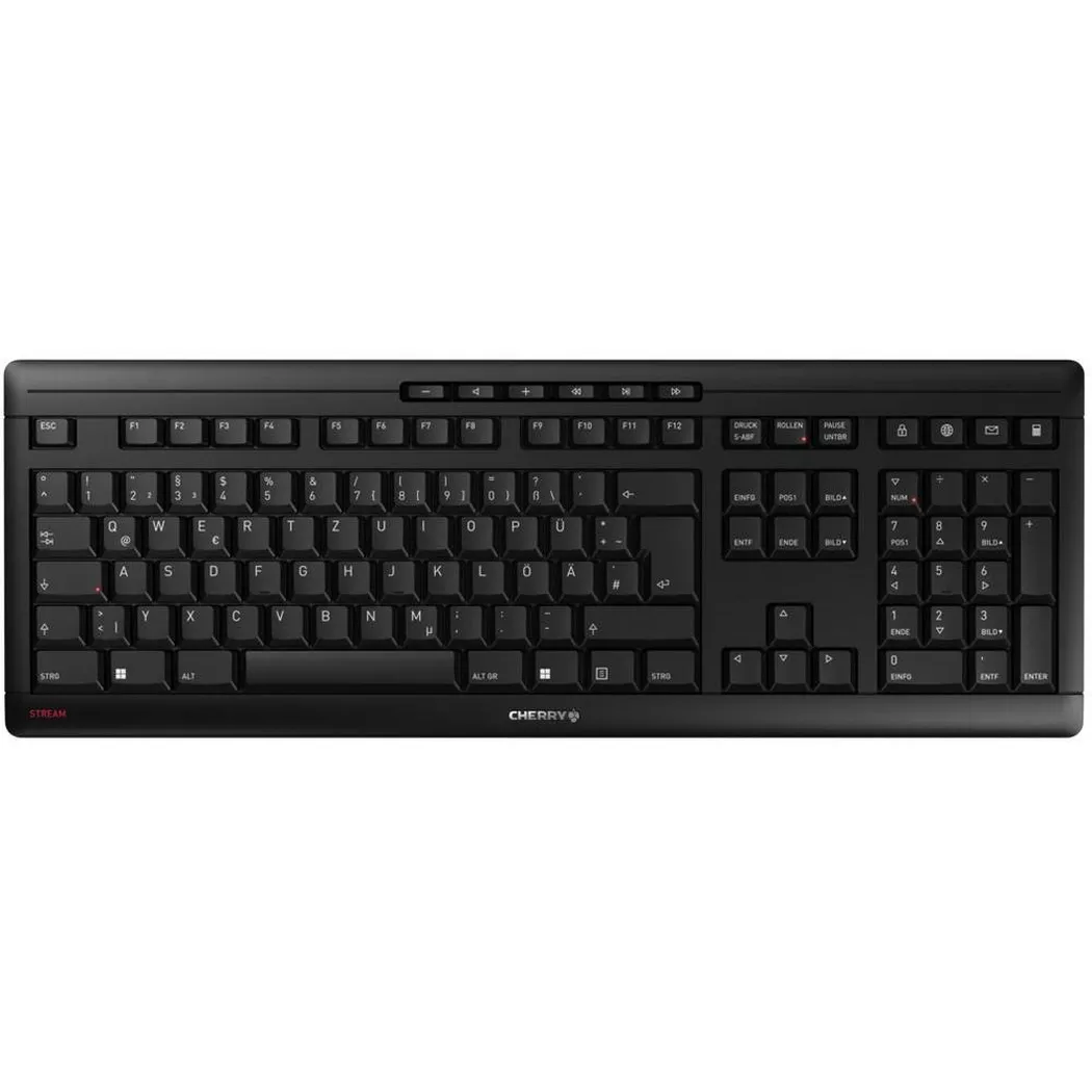 Contour Design Stream Wireless keyboard Universal RF Wireless + USB QWERTZ German Black