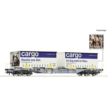 Wagon porte-conteneurs de la SBB Cargo, H0