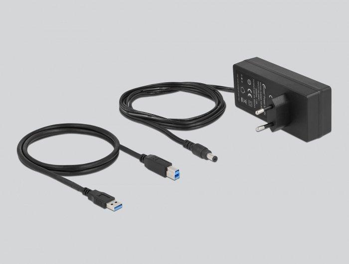 DeLock  Hub USB 5 Gbps esterno con 7 porte + Switch 