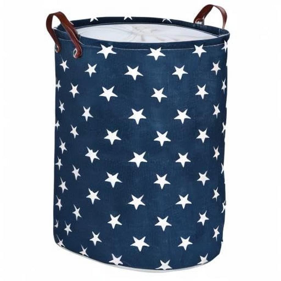 Alopini Faltbare runde Aufbewahrungswäschekörbe, Baumwolle  