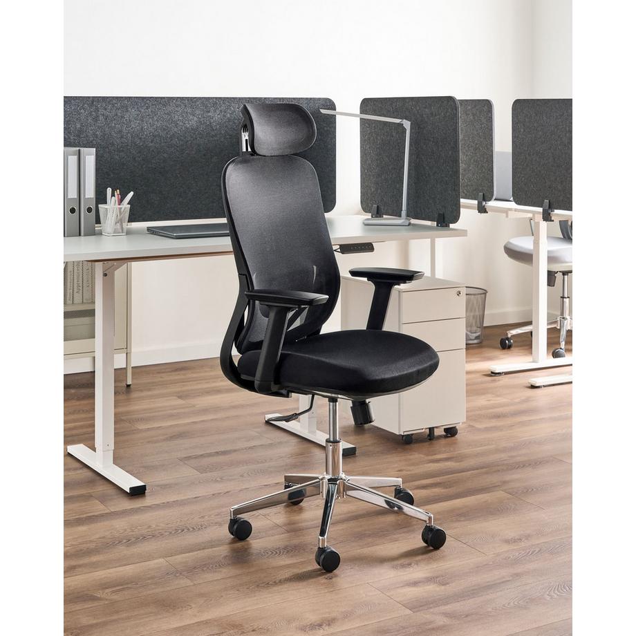 Beliani Chaise de bureau en Tissu maillé Moderne ERVIONE  