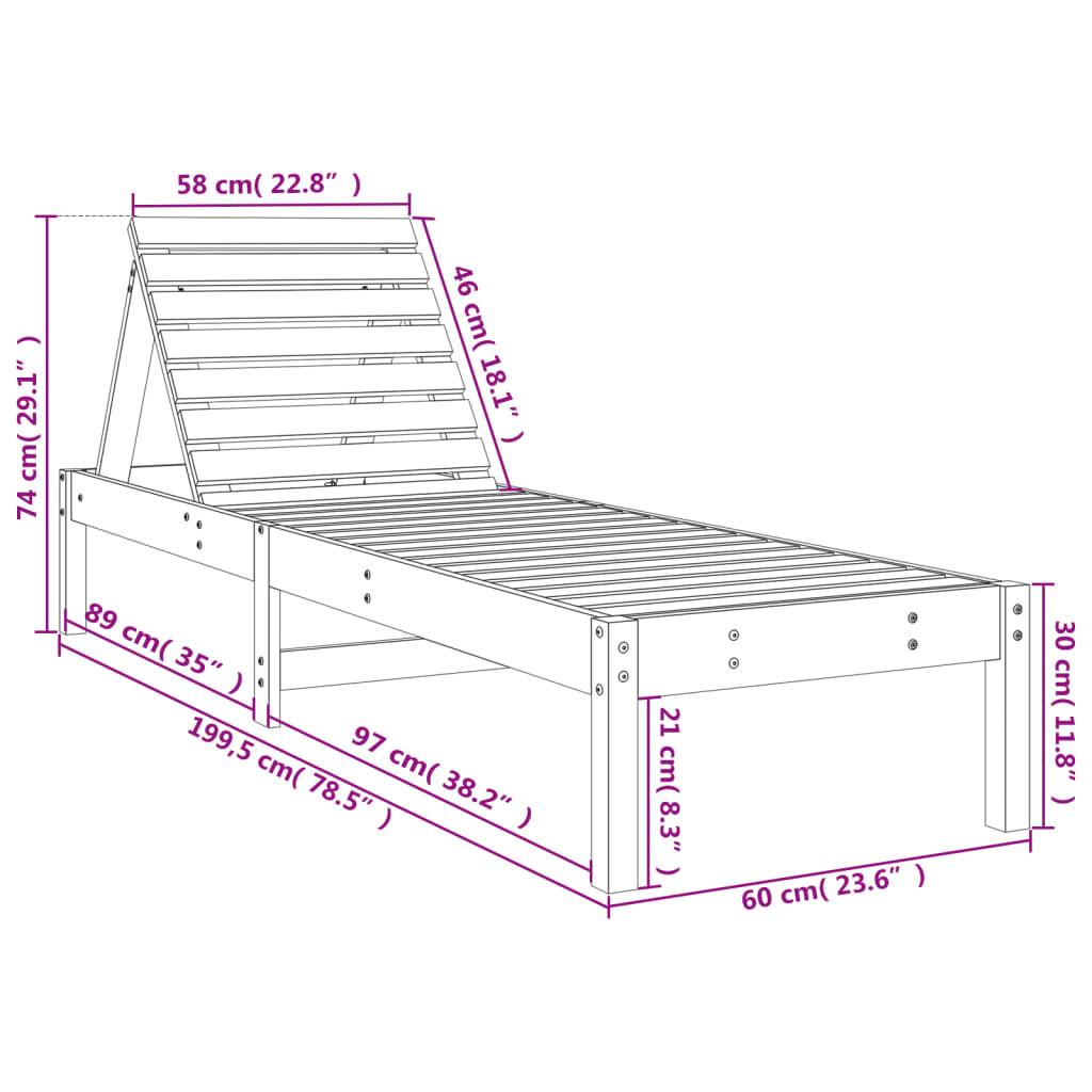 VidaXL Sonnenliege holz  