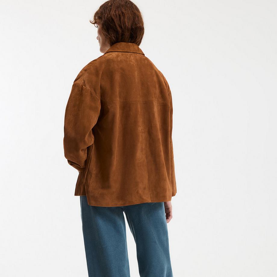 La Redoute Collections Veste en cuir de chèvre  